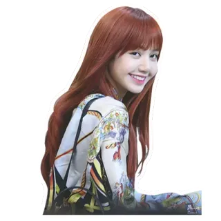 ✨ Lisa K-pop, cantante, celebridad, retrato, mujer telegram sticker