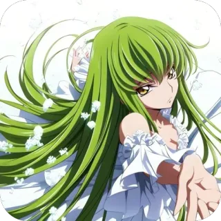 🫥 C.C. Code Geass whatsapp sticker