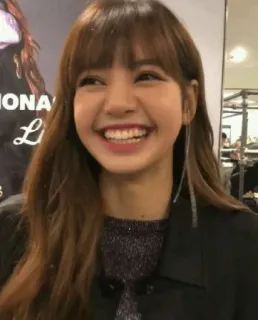 😂 Lisa K-Pop, singer, Lisa, Blackpink, musician, celebrity telegram sticker