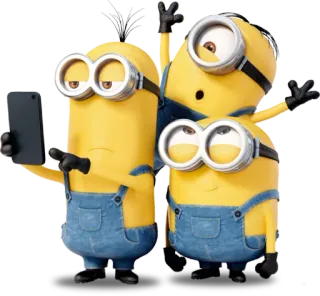 🤳 Minions Despicable Me Minions, Cartoni animati, Divertente, Cattivissimo Me, Personaggi, Giallo, Film telegram sticker