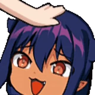 ๐ Anime, Pacca sulla testa, Carino, Manga, Cartone animato telegram sticker