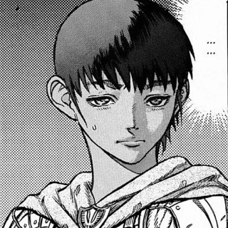 😅 Casca Berserk ... Casca, Berserk, Anime, Manga, Personnage, Noir et blanc telegram sticker