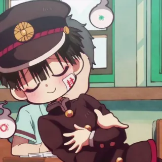 🕊 Hanako-kun Toilet-bound Hanako-kun anime, manga, cute, cartoon, hanako-kun, toilet-bound hanako-kun, character, school uniform telegram sticker