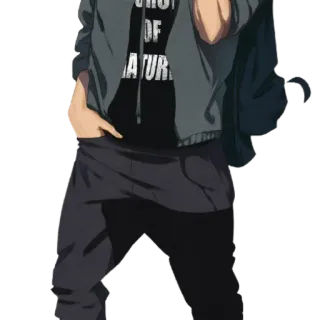 😎 SHOT
OF
NATUR Anime, Personnage, Décontracté, Mode, Sweat à capuche telegram sticker
