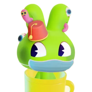 🧑‍🎤 Мультфильм, Персонаж, Монстр, Существо, Милый, Иллюстрация whatsapp sticker