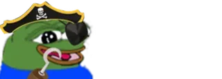 👿 Pepe, pirate, flag, internet meme telegram sticker