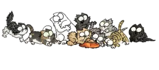 😳 cats, cartoon, humor, animals, funny whatsapp sticker
