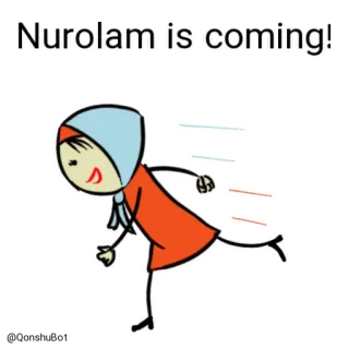 🏃 Nurolam is coming! whatsapp sticker