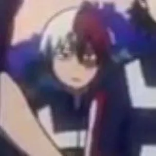 ❄️ Shoto Todoroki My Hero Academia Anime, My Hero Academia, Shoto Todoroki, Postać, Manga telegram sticker