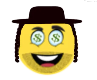 💵 Emoji, Soldi, avido, ricco, Simboli dollaro, Cartone animato telegram sticker