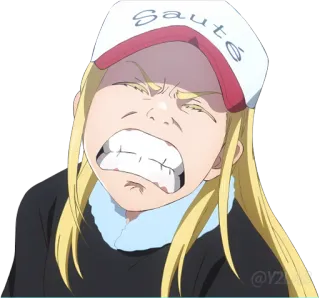 😫 Sauté Аниме, Соте, Разочарован, Гнев, Кричать telegram sticker