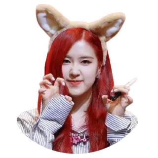 🐈 K-pop, Ídolo, Rose, Blackpink, lindo, cantante, celebridad whatsapp sticker
