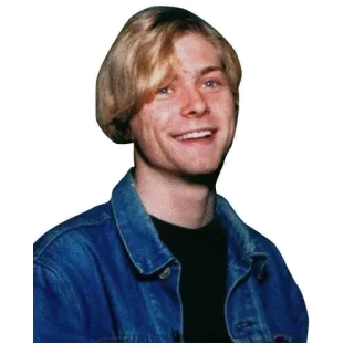 😠 Kurt Cobain músico, cantante, guitarrista, Nirvana, rock telegram sticker