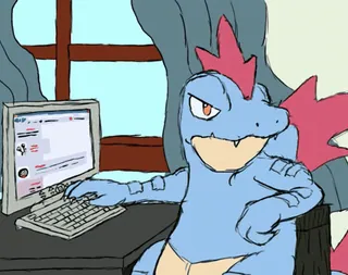 😒 Croconaw Pokémon whatsapp sticker