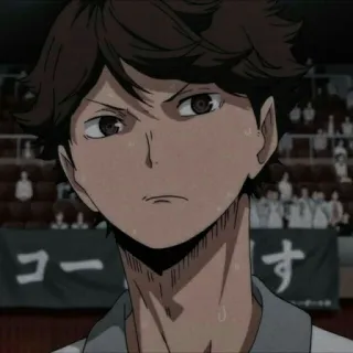 🍃 Tooru Oikawa Haikyuu!! Anime, Haikyuu, Oikawa, Tooru Oikawa, Volleyball, Personnage telegram sticker