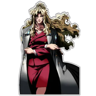 🥶 Anime, Personaggio femminile, Uniforme militare, Illustrazione, Opera d'arte telegram sticker