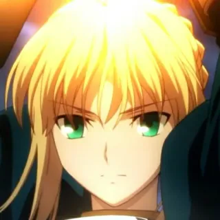 😠 Saber Fate/stay night anime, manga, character, saber, fate/stay night telegram sticker