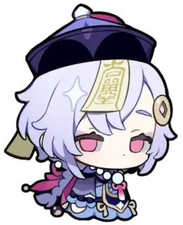 😒 Qiqi Genshin Impact Anime, Video game, Fofo, Qiqi, Genshin Impact, Chibi whatsapp sticker