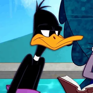 🥕 Daffy Duck daffy duck, looney tunes, dibujos animados, pato, divertido telegram sticker