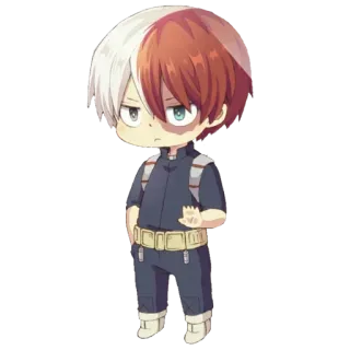 ✋ Shoto Todoroki My Hero Academia Anime, Kreskówka, Manga, Todoroki, My Hero Academia, Shoto telegram sticker