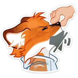 🤫 zorro, antropomórfico, pegatina, mudo, furry, dibujos animados telegram sticker