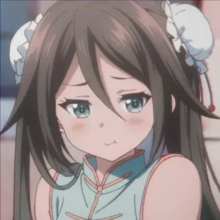 😤 Anime, Mädchen, süß, Manga, kawaii, Cartoon, Charakter whatsapp sticker