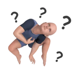 🤔 child, question, confused, digital art whatsapp sticker