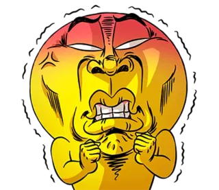 😠 tức giận, thất vọng, khó chịu, buồn bã, hoạt hình, cảm xúc, biểu cảm telegram sticker