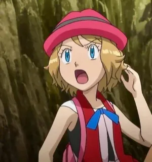 💥 Serena Pokémon Серена, Покемон, Аниме, Мультфильм, Девушка, Персонаж whatsapp sticker