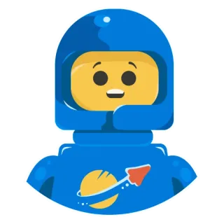 😳 Lego, Astronot, Retro, Roket, Kartun, Astronaut, Luar angkasa whatsapp sticker