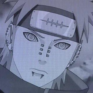 😠 Pain Naruto Anime, Ninja, Akatsuki, Penjahat, Rinnegan telegram sticker