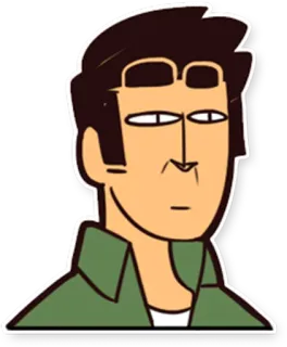 😶 Cartoon, Figur, Mann, Avatar telegram sticker