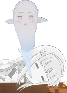 😵‍💫 Anime, Geist, Schlafend, Süß, Kawaii telegram sticker