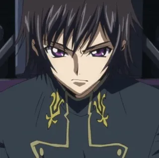 🥀 Lelouch Lamperouge Code Geass 애니, 를르슈, 코드기어스, 캐릭터, 만화 telegram sticker