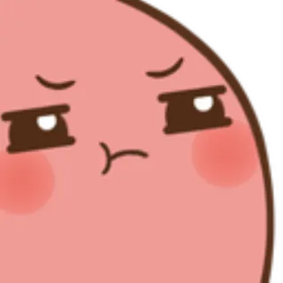 😠 Мультфильм, Лицо, Румянец, Милый telegram sticker