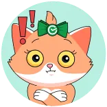 😳 Katze, Tier, Cartoon, Sticker, süß, Ausruf, wütend, verärgert whatsapp sticker