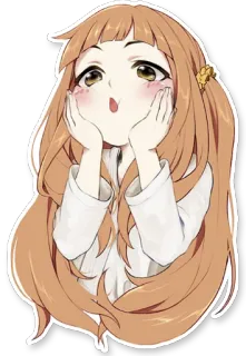 😊 Anime, Garota, Fofa, Desenho animado, Mangá, Personagem, Feliz telegram sticker