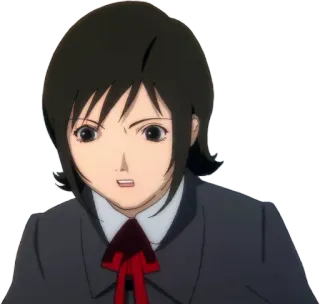 🤬 Anime, Ragazza, Uniforme scolastica, Ritratto, Seria telegram sticker