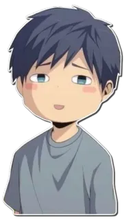 ☺️ Anime, Cartone animato, Chibi, Carino, Ragazzo telegram sticker