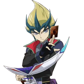 😎 Yuma Tsukumo Yu-Gi-Oh! anime, card game, duel, Yu-Gi-Oh!, Yuma Tsukumo, character, animated telegram sticker