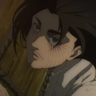 💈 Eren Yeager Attack on Titan Anime, Ataque dos Titãs, Eren Yeager, Personagem, Mangá, Bravo, Fanart telegram sticker