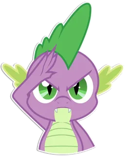 😠 Spike My Little Pony Spike, dragon, cartoon, My Little Pony, animation telegram sticker