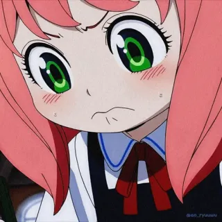 🥜 Anya Forger Spy x Family Anime, Manga, Spy x Family, Anya Forger, Niedlich, Cartoon telegram sticker