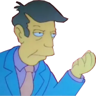 😬 Seymour Skinner The Simpsons simpsons, seymour skinner, cartoon, animated, character telegram sticker
