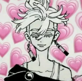 🌟 Anime, Manga, Corazón, Personaje, Arte telegram sticker