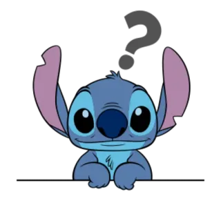 ❓ Stitch Disney, Lilo & Stitch, cute, cartoon telegram sticker