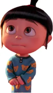 😑 Agnes Despicable Me Cartoon, Mädchen, Agnes, Ich Einfach Unverbesserlich, Süß, Figur telegram sticker