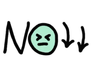 😡 NO!!!! exclamation, nope, no telegram sticker