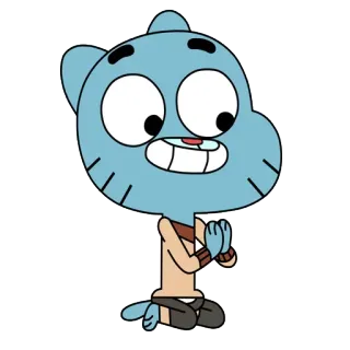 🙏 Gumball Watterson The Amazing World of Gumball Cartoon, Katze, Gumball, The Amazing World of Gumball, Nickelodeon, Cartoon Network whatsapp sticker