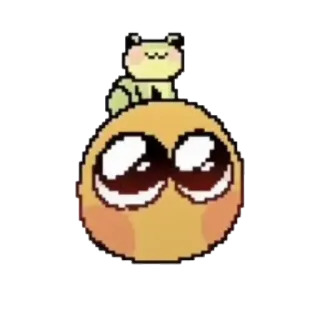 🥺 Katak, Emoji, Lucu, Kawaii, Seni digital, Seni piksel telegram sticker
